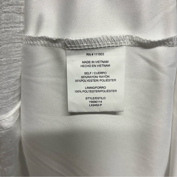 ✨Luxology White Midi Dress Size L - Picture 9 of 11